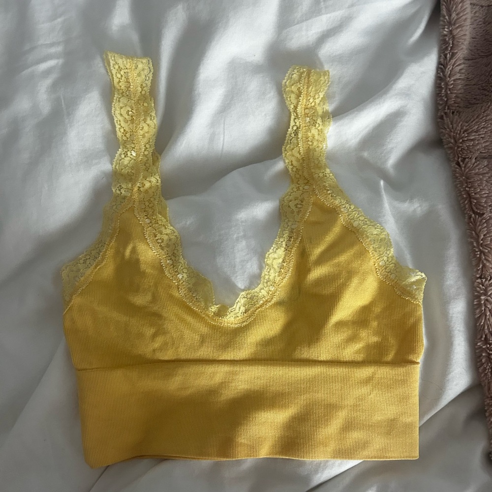 yellow urban outfitters tank top